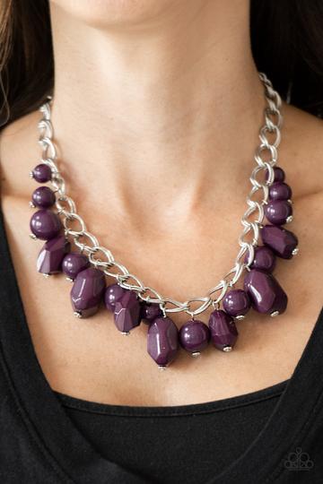 Gorgeously Globetrotter - Purple Necklace