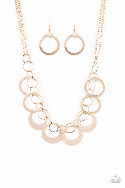 In Full Orbit - Rose Gold Necklace