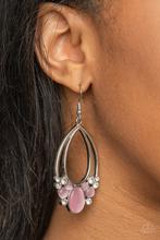 Look Into My Crystal Ball - Pink Earrings