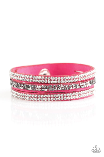 Mega Glam - Pink Wrap Urban Bracelet