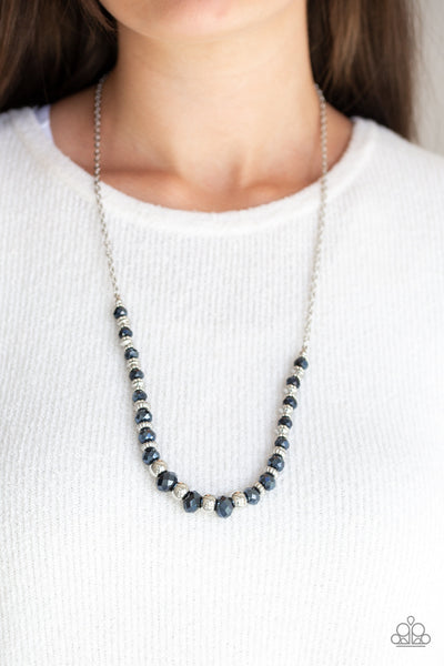 Stratosphere Sparkle - Blue Necklace