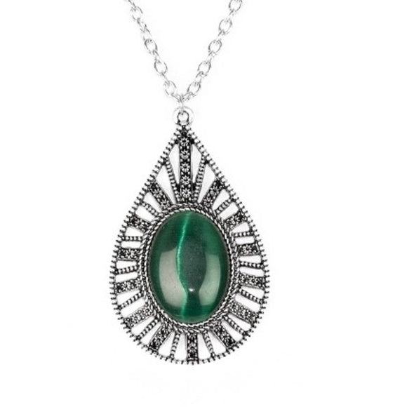 Total Tranquility - Green Necklace