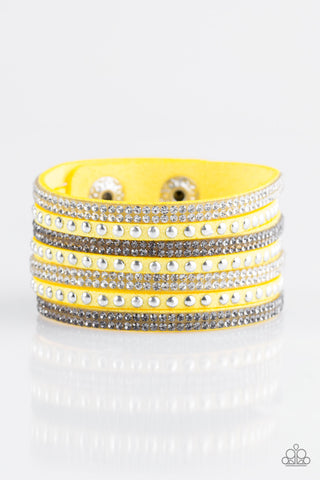 Victory Shine - Yellow Wrap Urban Bracelet