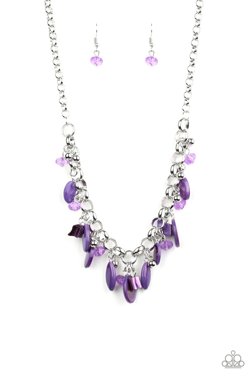 I Want To SEA The World - Purple Necklace