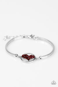 HEART Knock Life - Red Bracelet