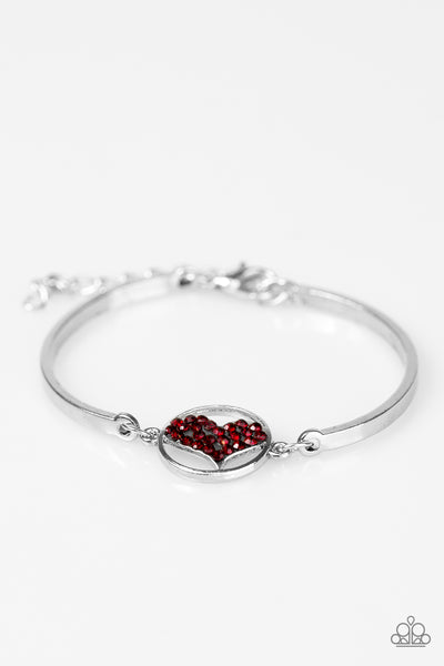 HEART Knock Life - Red Bracelet