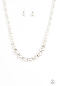 Showtime Shimmer - White Necklace